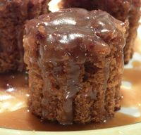 Warm Gingerbread Cake with Caramel Sauce