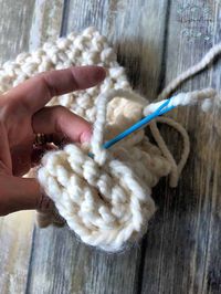 picture of folding knit ear warmer tutorial