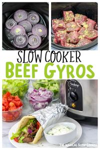 Slow Cooker Beef Gyros