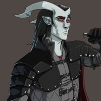 Pettifog Draws Things, Here’s Nariel, the Tiefling Paladin, with all his...