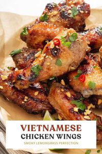 These lemongrass marinated authentic Vietnamese chicken wings are packed with all the Vietnamese flavors and spices and are grilled to a smokey perfection on the grill. Bring these wings to your next backyard BBQ and you will be hailed as the new king of the grill!