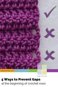 5 Ways to Prevent Gaps at Beginning of Crochet Rows