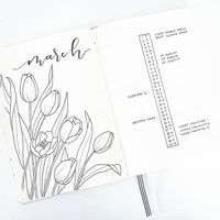 March is almost here and with it, in my overly hopeful mind, spring and warmer weather! Here is my #bulletjournalmonthlylog that looks a lot like the one jyst posted by @bujobylinnea 😃 If you haven't checked her pages out already, you're in for a treat!