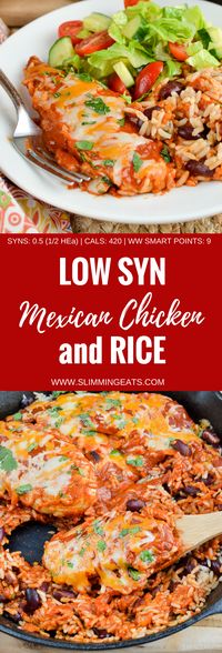 Slimming Eats Low Syn Spicy Mexican Chicken and Rice - gluten free, slimming world and weight watchers friendly