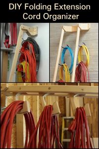 #great #organize  This is a great way to organize your extension cords – no more tangles!