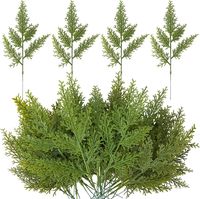 Amazon.com: Watayo 40 PCS Artificial Faux Cedar Branches-12.5 Inch Artificial Green Cedar Sprigs-Faux Cedar Pine Stems Picks for DIY Garland Wreath Christmas Embellishing and Home Garden Decoration : Home & Kitchen