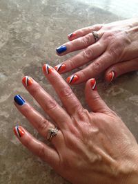 Denver Broncos Nails