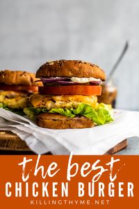 Juiciness and tons of flavor. That's what you get with this tantalizing chicken burger. It’s easy to make, adaptable, and will change your mind about chicken burgers forever! #groundchicken #chicken #burger #chickenburger #hearthealthy