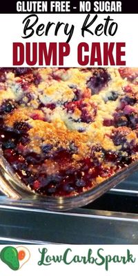 Learn how to make the easiest keto berry dump cake by mixing a few low-carb ingredients in a baking dish and then baking it. Enjoy a sweet and refreshing dessert with almost no effort – perfect for the whole season. This gluten-free dump cake with berries is super delicious, and the best part is you only need one pan to make it. Serve it warm with a scoop of keto vanilla ice cream for a dessert that really feels like summer.