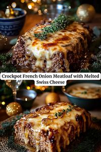 A flavorful twist on classic meatloaf, with savory caramelized onions, melted Swiss cheese, and a hint of thyme for an elegant yet comforting meal. Ingredients 2 pounds ground beef 1 ...  Read more The post Crockpot French Onion Meatloaf with Melted Swiss Cheese appeared first on kristyrecipes.com.