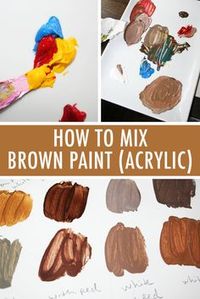 Brown is a vital color in acrylic painting, but there's no reason to buy a tube of it! Learn how to mix brown paint using only primary colors on Craftsy!