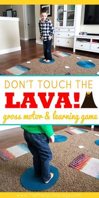 Little boys love anything dangerous...and if you can't beat 'em, join 'em! This engaging preschool learning game is a great way to get kids to practice academic skills in the context of a "death-defying"  challenge.