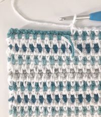 Crochet Speckled Moss Stitch Baby Blanket - Daisy Farm Crafts