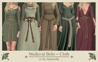 ☘️ Medieval Belts Accs - Cloth ☘️ | Patreon