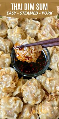 Not sure how to make steamed Thai pork dumplings at home? This recipe will show you how! Kanom jeeb, or Thai dim sum dumplings, are filled with ground pork and steamed for a healthy snack or appetizer. Perfect for parties or a simple family meal, they’re packed with flavor and easy to make with step-by-step instructions.