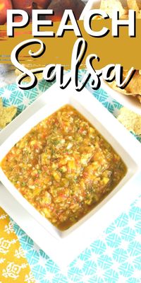 This sweet and savory fresh peach salsa recipe is a perfect summertime appetizer. Add some to a taco, top grilled chicken, or spread some into a wrap for a pop of flavor! #attainablesustainable #appetizer #recipe #peachsalsa #cookingfromscratch