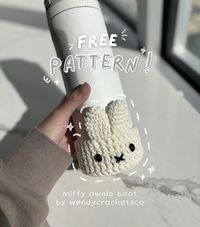 🤍 FREE PATTERN: miffy owala boot 🤍 here’s my first free pattern!! thank you guys for almost 2K 😱 this pattern is compatible with the 24 oz owala but can easily be modified for any water bottle size! this pattern is extremely easy to work up even if you’re a beginner. I hope you enjoy making your own miffy owala boot. Don’t forget to tag me if you decide to post your creation so i can see it 💕 if you bump into any issues, feel free to send me a dm, and i’ll do my best to answer any questions!...