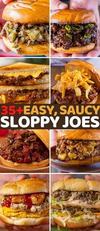 The ultimate collection of sloppy joes - use that ground beef! | #groundbeef #sandwich #sloppyjoes #dinner #kidfriendly #dinnerthendessert