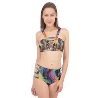 Add a burst of color and fun to your beach attire with the Neon Polka Cage Up Bikini Set from Mila Beachwear. This vibrant and playful bikini set features bold neon polka dots and an edgy cage-up design, perfect for making a stylish statement at the beach or by the pool. Made from 90% Polyester, 10% SpandexSet includes custom bikini top and bottom