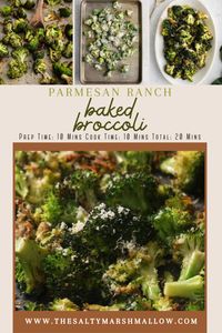 Parmesan Ranch Baked Broccoli is a quick and easy side dish that is truly addicting!