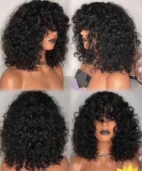 Human hair lace front wig #humanhairwigs #curly #curlyhairstyles