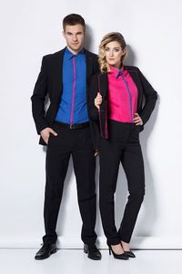 Bespoke uniform designed for Wizz Air. Mens uniform suits | womens uniform suit | Co-ordinated uniforms | designer uniforms | uniform tender | uniform buyer