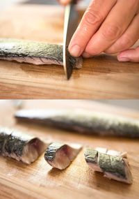 Shime saba is a cured mackerel fillet that is great for sashimi as well as sushi topping. It is very simple to make and so tasty. All you need is mackerel, salt and rice wine vinegar. If you can get a very fresh mackerel, you must try this. No cooking, just marinating!