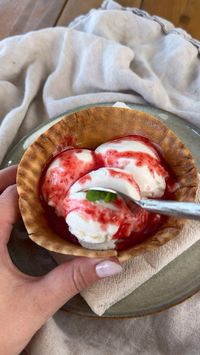 The Creamiest Homemade Frozen Yogurt- my kids go crazy for it! It’s super thick, perfect tart and extra creamy!  My tips:  - [ ] Use whole milk vs low fat if you can for optimal results  - [ ] Use powdered or melted sugar vs granulated sugar to prevent the Fro Yo from crystallizing  Ingredients:  3 cups @chobani Whole Milk Greek Yogurt  1 cup heavy whipping cream  1/2 cup powdered sugar  1 tsp vanilla bean paste/extract   Method:  1. Freeze your @kitchenaid ice cream bowl for at least 8 hours or overnight;  2. Mix yogurt, heavy whipping cream, powdered sugar and vanilla; pour into your frozen bowl and churn until desired thickness;  3. Enjoy on its own or with your favorite toppings; any leftover can be stored in a freezer safe container!  #froyo #frozenyogurt #frozenyoghurt #homemadefroze