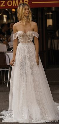 Gali Karten 2019 Wedding Dresses - Paris Bridal Collection | Off the shoulder ball gown wedding dress with corset bodice | A-line Cold shoulder sleeve bridal gown with sweetheart neckline | Bohemian princess wedding gown #weddingdress #weddingdresses #bridalgown #bridal #bridalgowns #weddinggown #bridetobe #weddings #bride #weddinginspiration #dreamdress #fashionista #weddingideas #bridalcollection #bridaldress #fashion #bellethemagazine #ido #dress