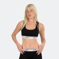 Boss 2.0 Black | Stretchy Seamless Sports Bras | Woxer