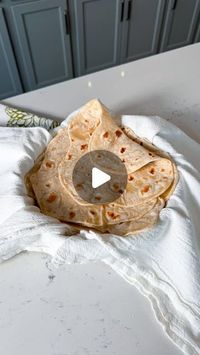 Claire Hodgins on Instagram: "4-ingredient FLOUR TORTILLAS 🌯🌾✨

I love making homemade sourdough bread, but something I have never tried to make but have ALWAYS wanted to is homemade tortillas! One of my goals for 2025 is to try making more things at home, so last night we were having steak fajitas for dinner so I decided to give it a shot! 

These tortillas were honestly so easy to make, and turned out absolutely perfect! I wrote out a few tips that I learned underneath the recipe ☺️ now you will never have to buy store-bought tortillas again, and I promise these taste SO much better!!! 🙌

This recipe makes 8 medium sized tortillas (you can double it to make more!)

Ingredients: 
- 3/4 cup hot water
- 1/2 tsp salt 
- 2 cups flour 
- 2 tbsp avocado oil or olive oil 

How to: 
- Dissolve