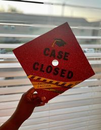 Going into the legal field takes a lot of hard work and dedication to not only yourself but others around you. Be proud of your accomplishments and show off your next achievement on your graduation cap!  Measurements: 9.5x9.5in with a center hole to fit your graduation cap perfectly. **The cap DOES include double sided backing to ensure an easy placement on your graduation hat. **The primary color option is the color of your glitter card-stock which is the base & the secondary color is the color