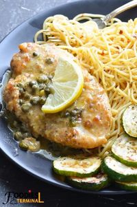 Instant Pot Chicken Piccata with an amazing homemade piccata sauce that's so buttery & yummy! This easy chicken piccata gets done under 20 mins & with pantry staple ingredients. For such easy recipes visit my blog @foodiesterminal.com #chickenpiccata #instantpotchickenpiccata #easychickenpiccatarecipe #piccatasauce #foodiesterminal