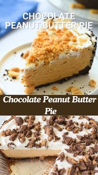 This No Bake Chocolate Peanut Butter Pie uses only 4 easy ingredients and comes together to make an award winning dessert your family will love! #ChocolatePeanutButterPie #NoBakeDessert #SweetTreats #IndulgentDesserts #HomemadeGoodness #DessertInspo #ChocolateLovers #PeanutButterDelight #EasyRecipes #YummyEats #DeliciousAndEasy #BakingJoy #PartyDesserts #ComfortFood #FoodieFavorites