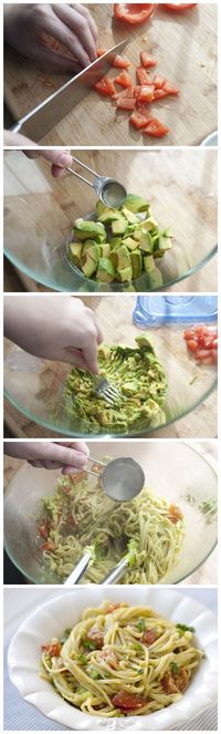 Fresh And Easy Avocado Pasta