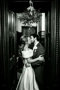 #winterwedding #wedding #style #weddingphotography #kiss #bride #groom #beautiful #blackandwhiteweddingphoto #customdreamgowns