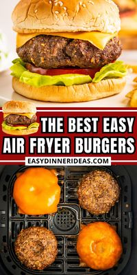 Air Fryer Hamburgers