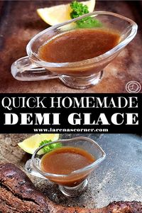 Quick Homemade Demi Glace Recipe