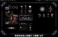 here’s my gothic macbook desktop layout! apps used: widgetter, color widgets - all icons and widgets found on pinterest :)  macbook desktop layout inspo macbook layout macbook desktop macbook layout inspo macbook desktop inspo gothic desktop   #goth #gothic #darkacademia #macbookdesktop #macbook