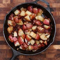 Bacon And Onion Roasted Potatoes Recipe by Tasty