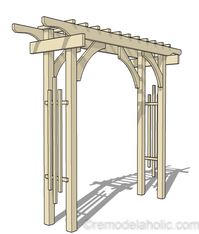 DIY Garden Arbor Wedding Arch Woodworking Plan – Remodelaholic