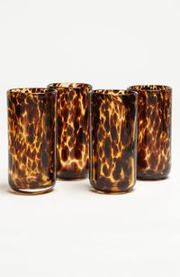 Tortoiseshell Highball Glasses