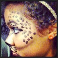 animal print makeup