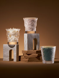 Light and art come together in our expertly crafted crystal candle editions.