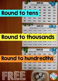 Want a FREE rounding game to use in your math centers tomorrow? Learn how to play this differentiated Roll It! Rounding Game. You'll even get our free game boards to use!