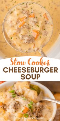 Slow Cooker Cheeseburger Soup from Taste of Home