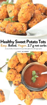 HEALTHY SWEET POTATO TOTS #sweetpotato #tots #baked #easy #healthy #baby #glutenfree #lowcarb