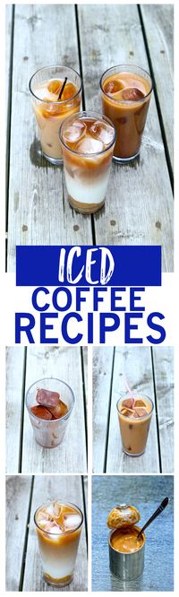 Iced Coffee Recipes: Caramel, Vanilla and Mocha