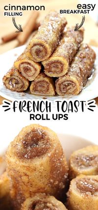 Cinnamon French Toast Roll Ups - Sugar Apron