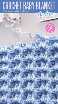 Dreaming of finding a new original easy crochet blanket stitch? You've found it! We are sharing our original stitch and a free crochet baby blanket pattern with a FREE PDF printout! With this easy crochet stitch, you can craft your handmade blanket in no time.